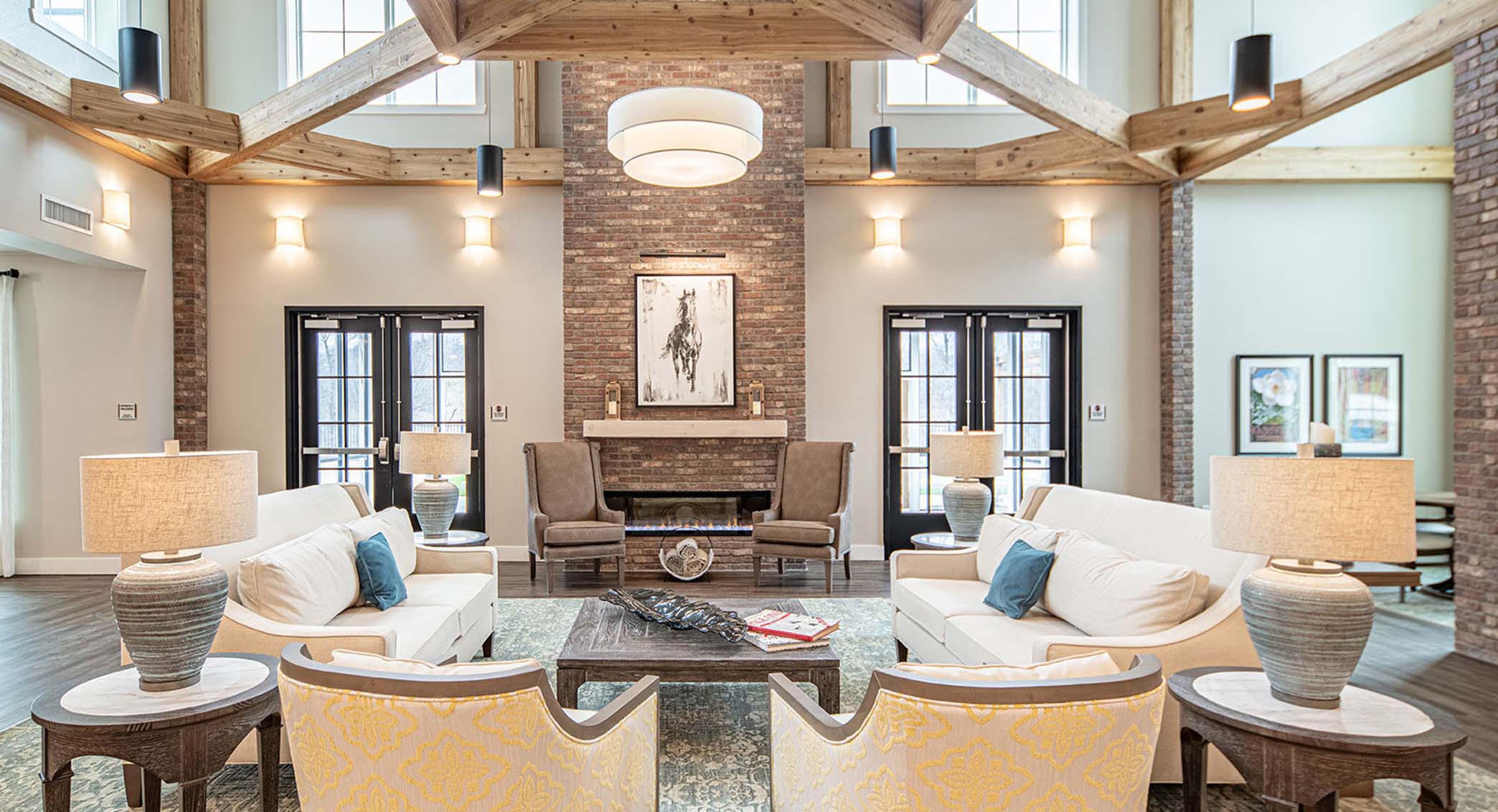 Cloverland Park Senior Living, living room
